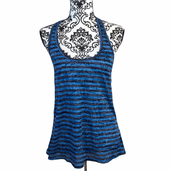 Ideology Striped T-Back Athletic Tank S - Picture 5 of 8